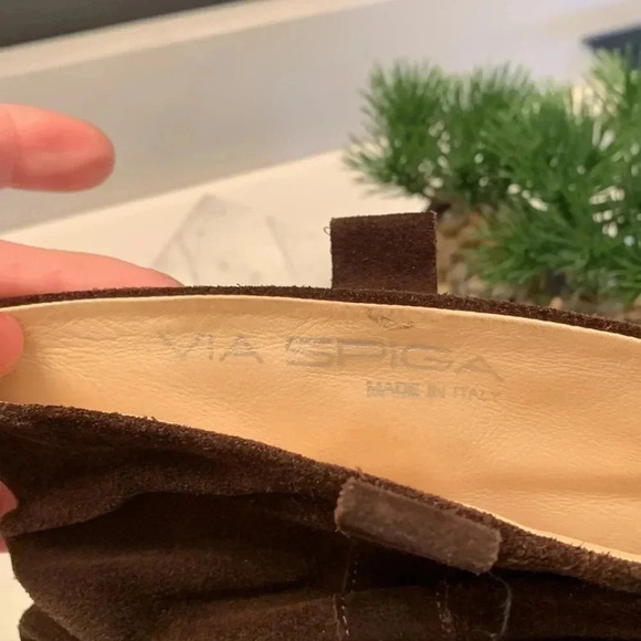 Via Spiga Brown Suede Boots Sz 10 - Picture 5 of 10